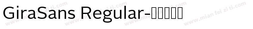 GiraSans Regular字体转换